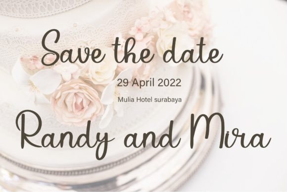Royal Wedding Font Poster 4