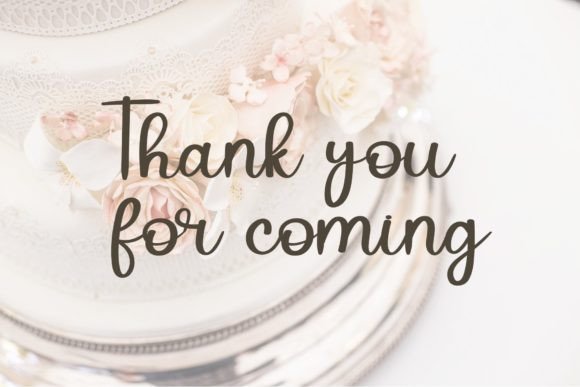 Royal Wedding Font Poster 6