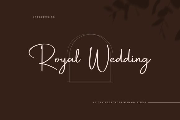 Royal Wedding Font Poster 1