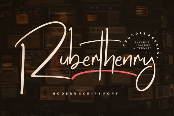 Ruberthenry Font Poster 1
