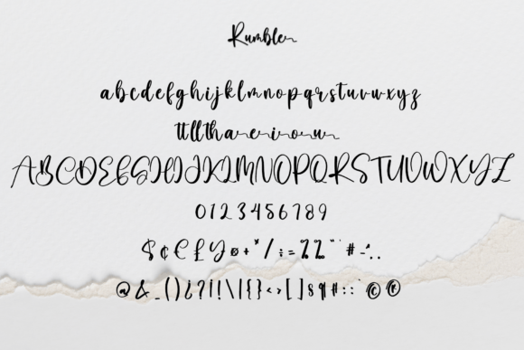 Rumble Font Poster 2