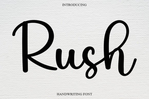 Rush Font Poster 1