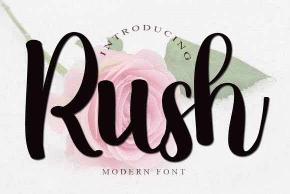 Rush Font Poster 1