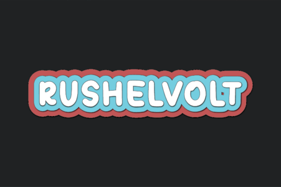 Rushelvolt Font Poster 1