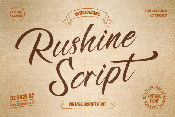 Rushine Font Poster 1