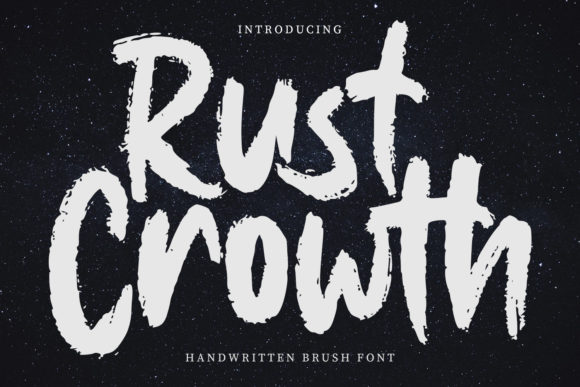 Rust Crowth Font Poster 1