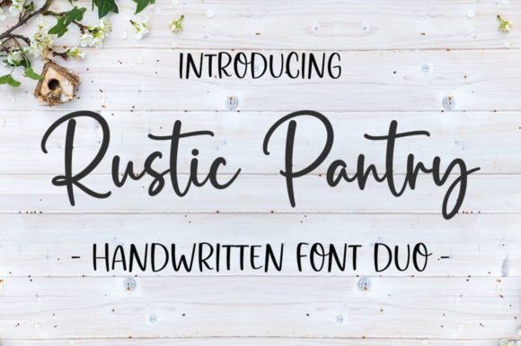 Rustic Pantry Font Poster 1