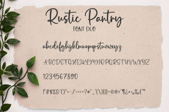 Rustic Pantry Font Poster 7