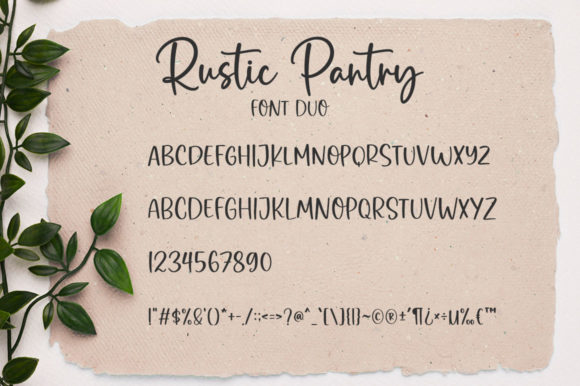 Rustic Pantry Font Poster 8