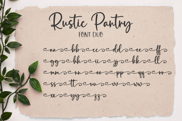Rustic Pantry Font Poster 9