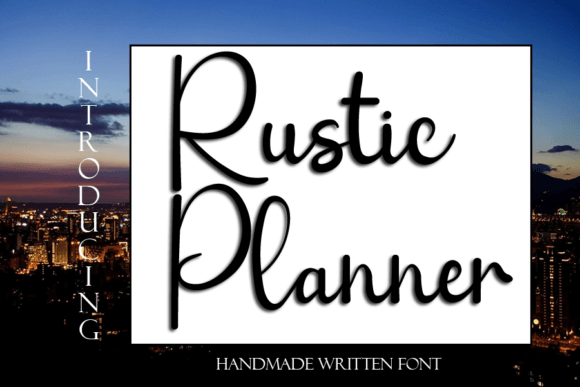 Rustic Planner Font Poster 1