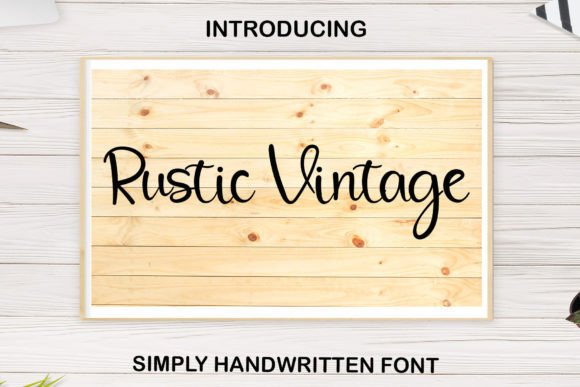 Rustic Vintage Font Poster 1