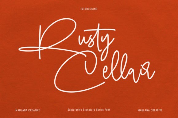 Rusty Cellair Font Poster 1