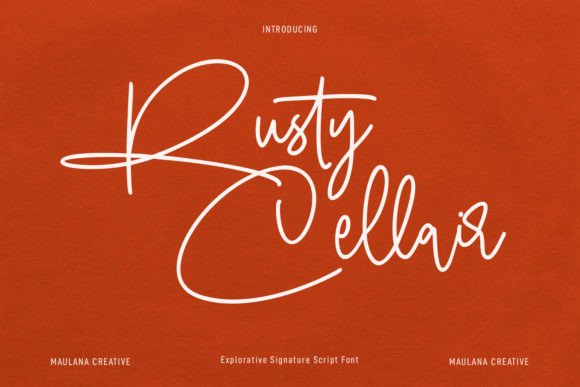 Rusty Cellair Font Poster 1