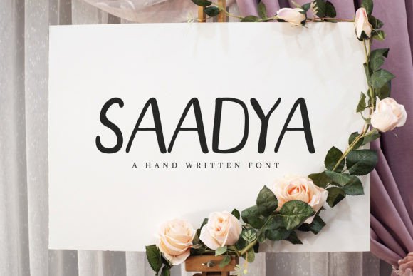 Saadya Font Poster 1