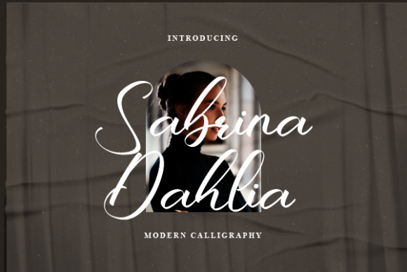 Sabrina Dahlia Font Poster 1