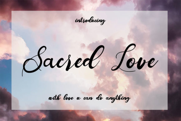 Sacred Love Font Poster 1