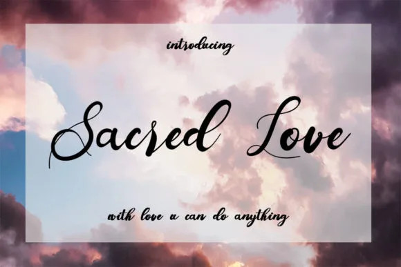 Sacred Love Font Poster 1
