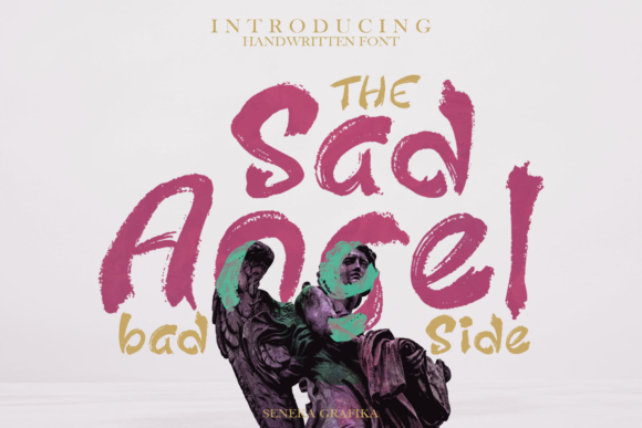 Sad Angel Font Poster 1