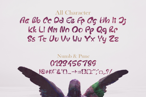 Sad Angel Font Poster 3