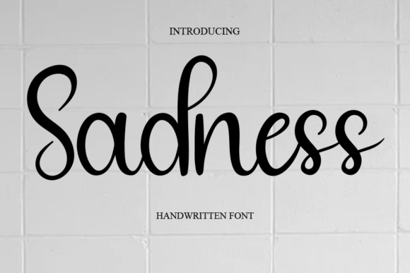 Sadness Font Poster 1