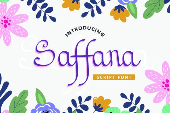 Saffana Font Poster 1