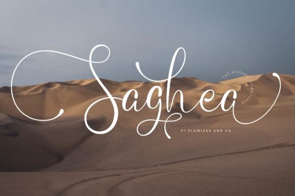 Saghea Font Poster 2