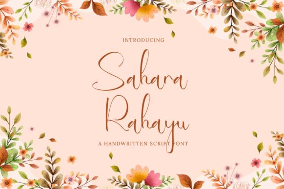 Sahara Rahayu Font Sahara Rahayu Font Poster 1