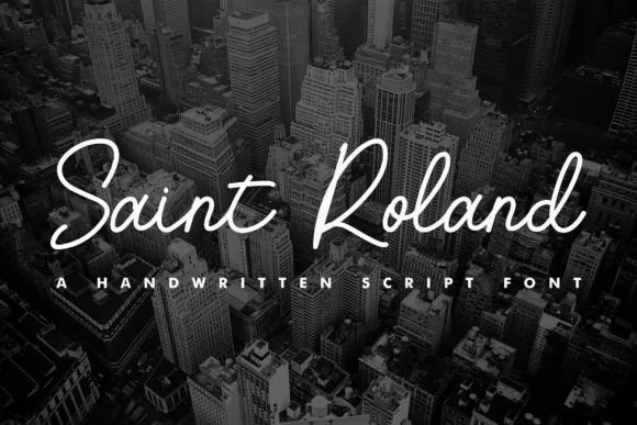 Saint Roland Font Saint Roland Font Poster 1