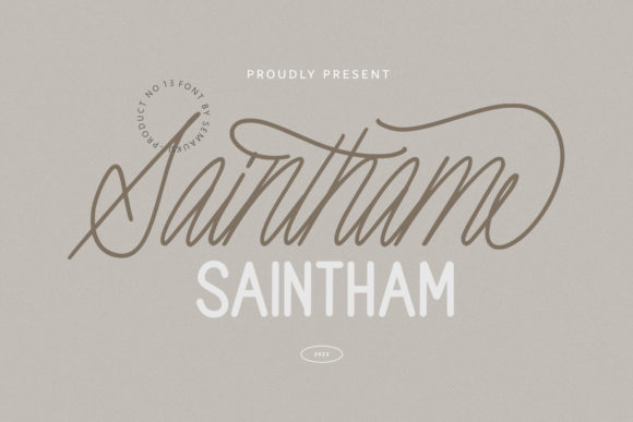 Saintham Font Poster 1