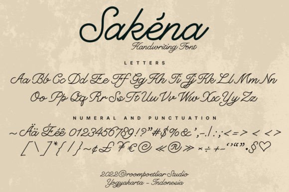 Sakéna Font Poster 5