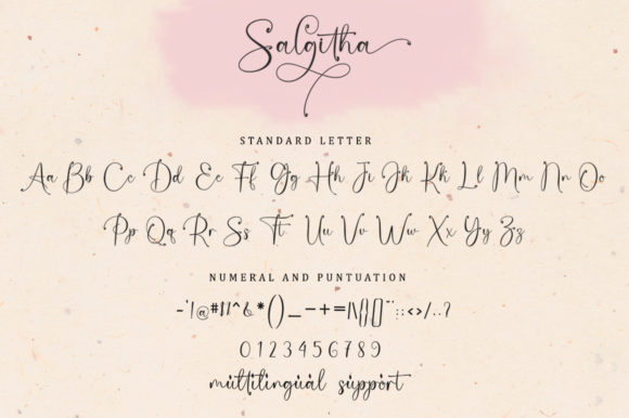 Salgitha Font Poster 7