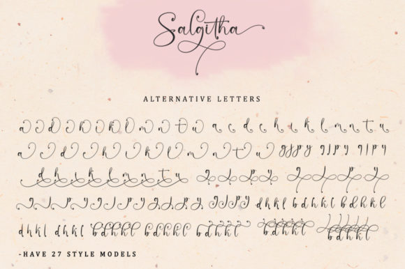 Salgitha Font Poster 9