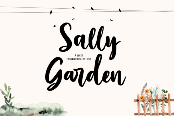 Sally Garden Font Poster 1