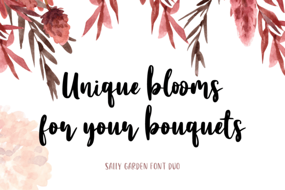 Sally Garden Font Poster 7