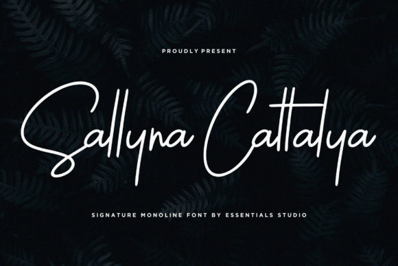 Sallyna Cattalya Font Sallyna Cattalya Font Poster 1