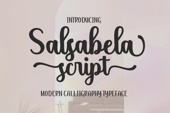 Salsabela Script Font Poster 1