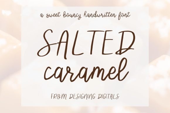 Salted Caramel Font Poster 1