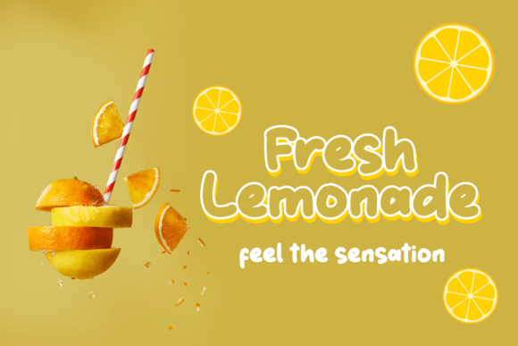 Salted Lemons Font Poster 2