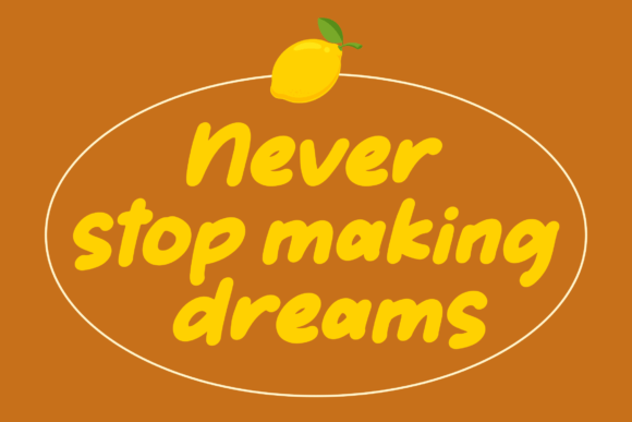 Salted Lemons Font Poster 3