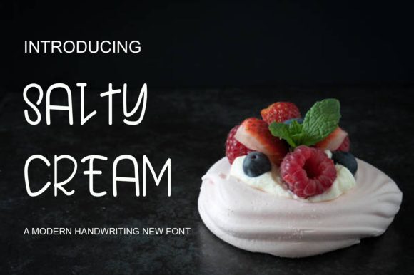 Salty Cream Font Poster 1