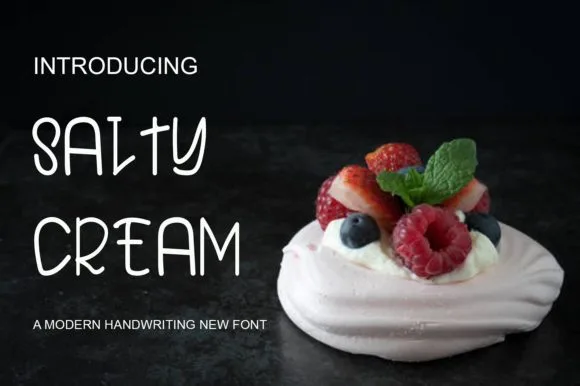 Salty Cream Font Salty Cream Font Poster 1