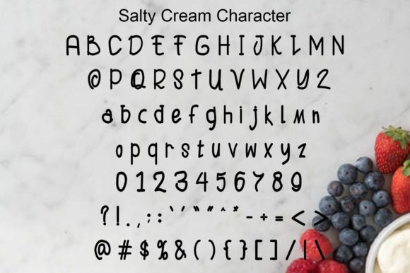Salty Cream Font Poster 5