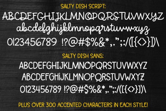 Salty Dish Font Poster 2