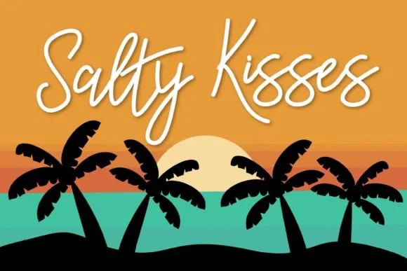 Salty Kisses Font Salty Kisses Font Poster 1