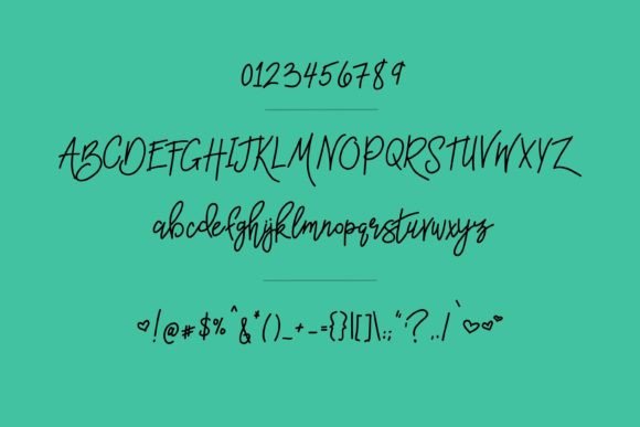 Salty Kisses Font Poster 2