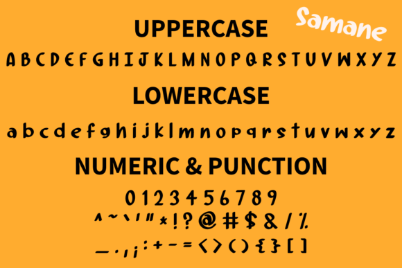 Samane Font Poster 5