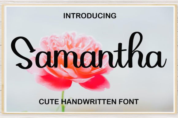 Samantha Font Poster 1