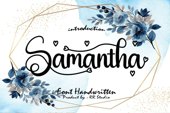 Samantha Font Poster 1