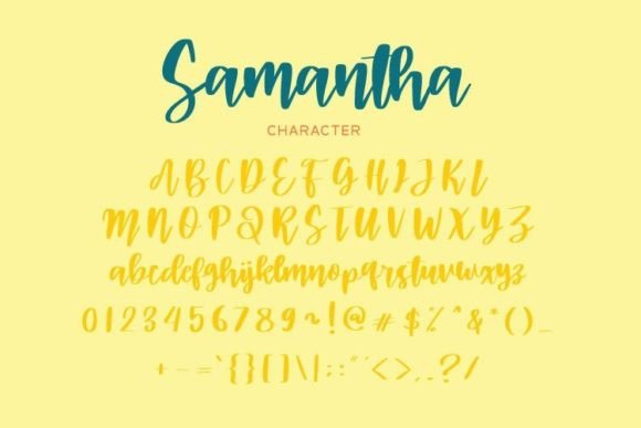 Samantha Font Poster 4